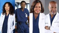 Sandra Oh, Isaiah Washington, Chandra Wilson and James Pickens Jr | Image via ABC
